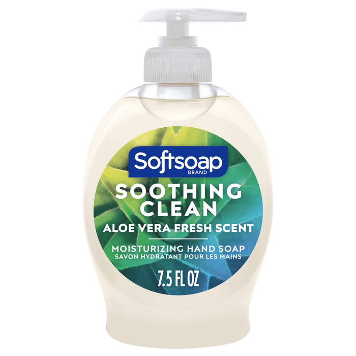 Softsoap Soothing Clean Liquid Hand Soap, Aloe Vera Scented Liquid Hand Soap, 7.5 Oz