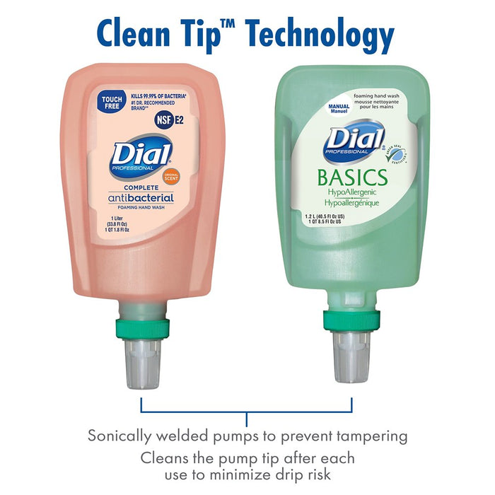 Dial, DIA16619, FIT Manual Foam Soap Dispenser, 1 Each, Slate, 1.27 Quart