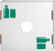 Bankers Box Corrugated Cardboard Trash and Recycling Container Lids, Bottles Icon, 10 Each (7320401)
