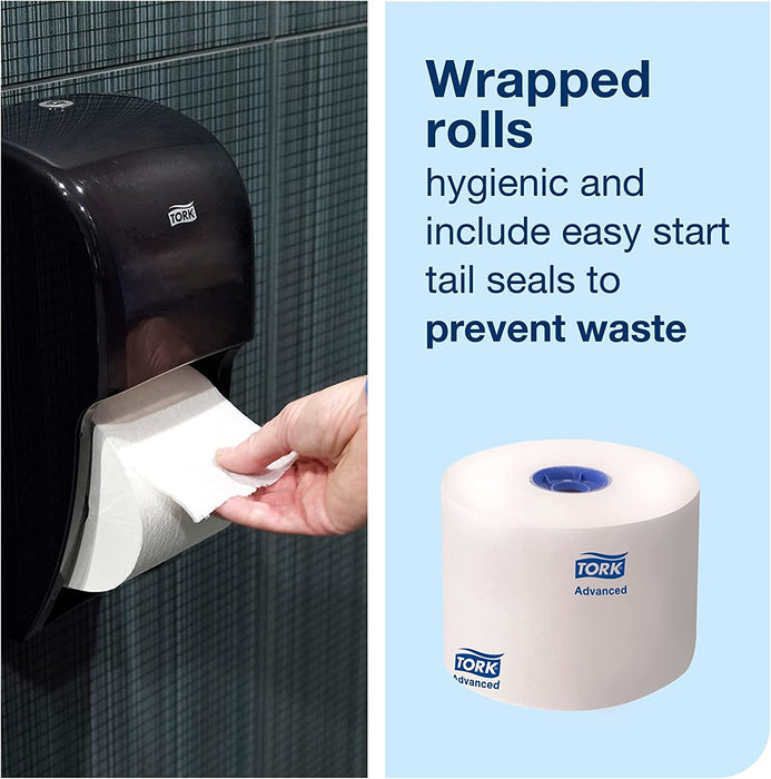 Tork High-Capacity Toilet Paper Roll White T26, Advanced, 2-Ply, 36 X 1000 Sheets, 110292A