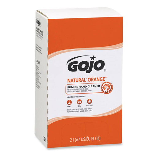 2000 Ml Pumice Hand Cleaner Natural Orange Citrus Scent Bag in Box Refill (4-Pack)