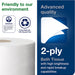 Tork Mini Jumbo Toilet Paper Roll White T2, Advanced, 2-Ply, 12 X 751', 12024402