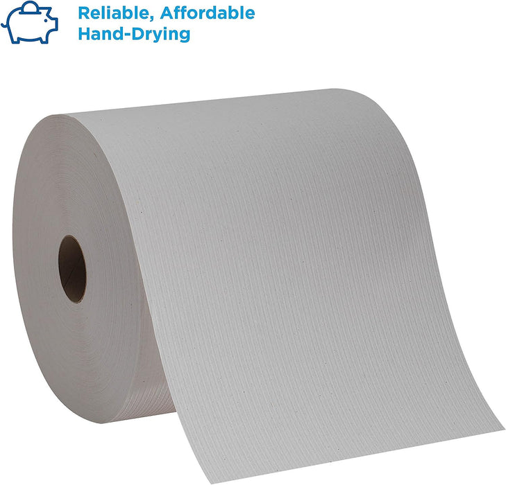 Blue Basic Recycled Paper Towel Rolls (Previously Branded Envision) by PRO , White, 26601, 800 Feet per Roll, 6 Rolls per Case