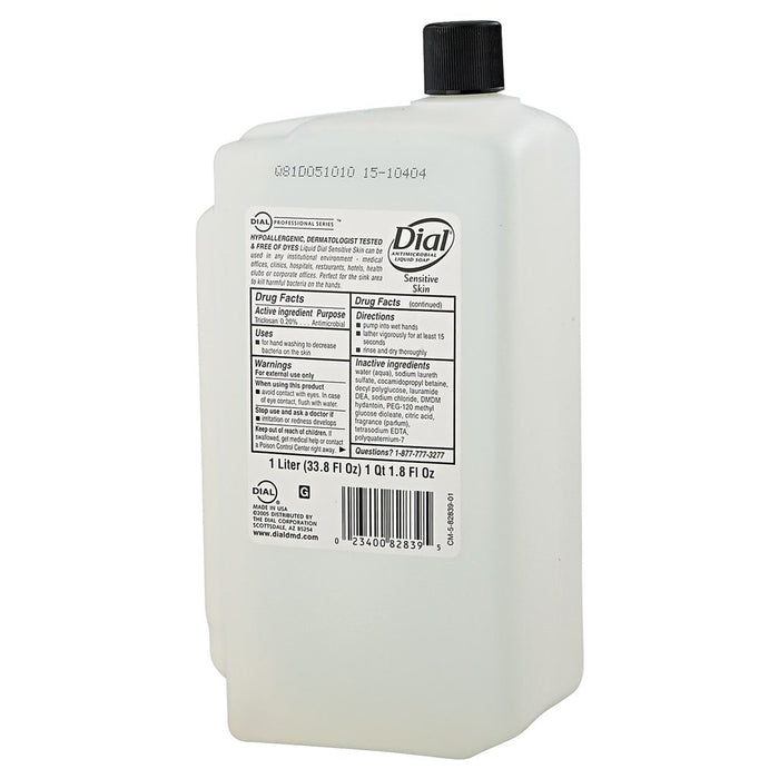 ANTIMICROBIAL SOAP for SENSITIVE SKIN, 1 L REFILL, FLORAL, 8/CARTON