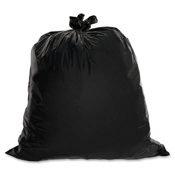 GJO01535 Heavy Duty Low-Density Puncture Resistant Can Liner, 60 Gallon Capacity, 56" Length X 39" Width X 1.50 Mil Thickness, Black (Box of 50)